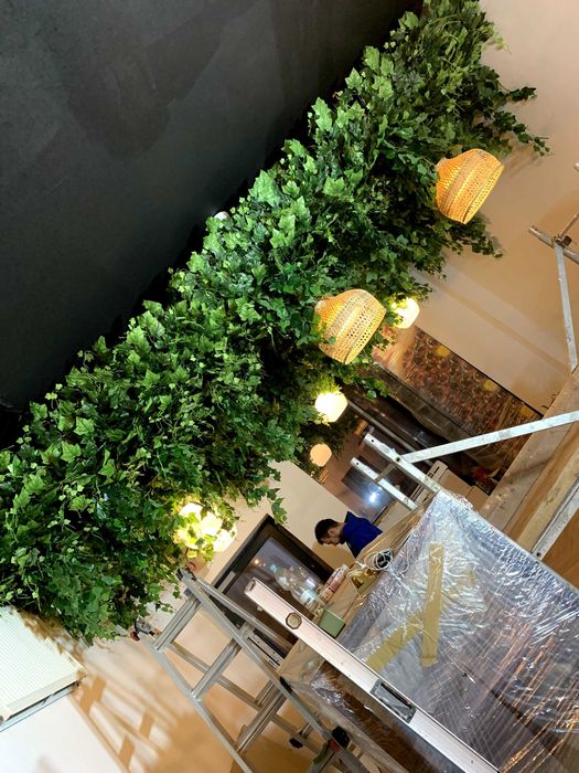 Ogród wertykalny sztuczna zielona ściana z roślin mchu PRODUCENT