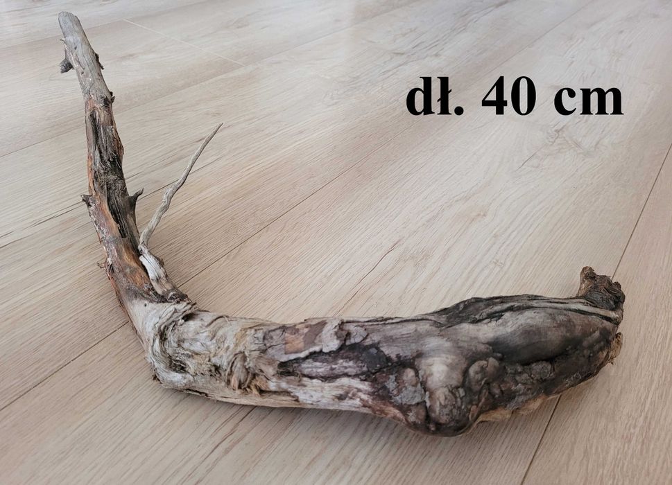 naturalny duży korzeń do akwarium terrarium dł. 40 cm