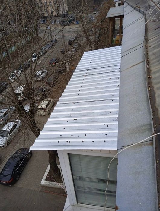 Ремонт крыши (даху) балкона. Кровельные (высотные) работы