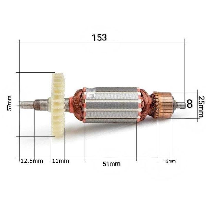 Wirnik szlifierki kątowej wiertarki