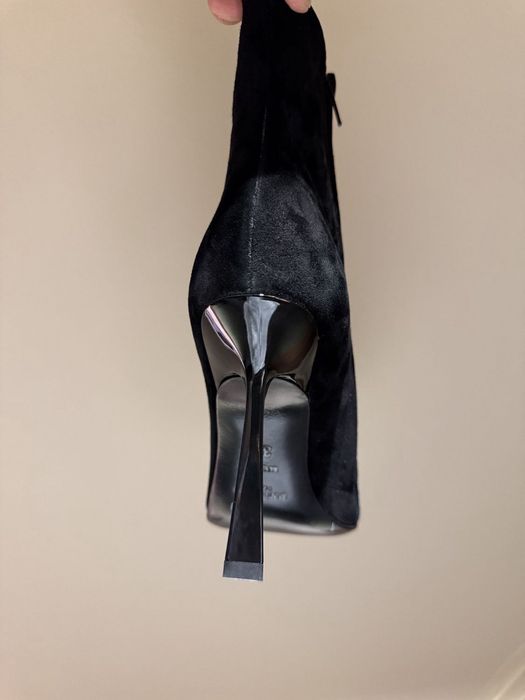 YSL сапожки натуральные сапоги ботинки ботфорты saint laurent туфли