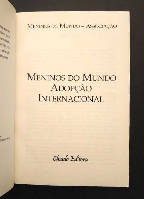 Meninos do Mundo - Adopção internacional - Pref. Á. Laborinho Lúcio