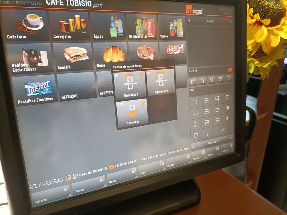 POS com gaveta e com impressora