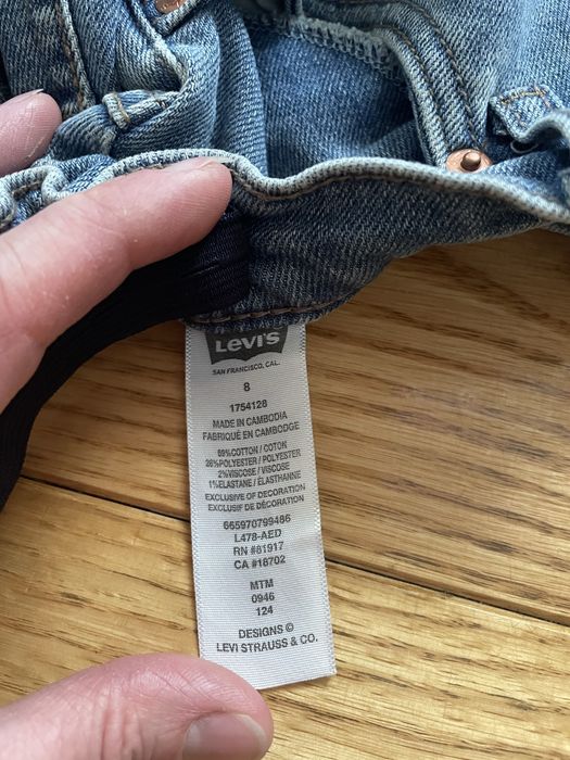 Джинсові шорти для дівчинки levis