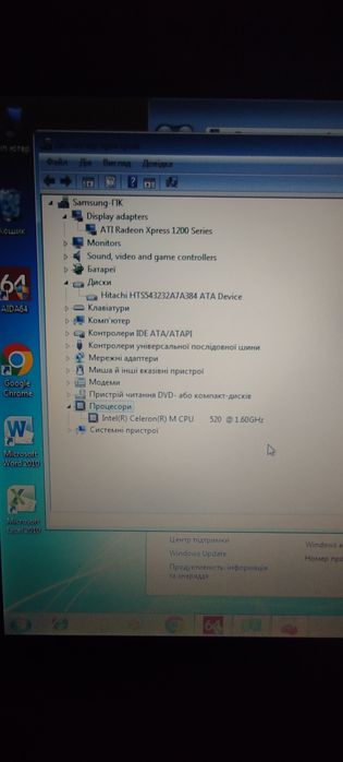 Ноутбук Samsung NP-R60. (15.4") COM port.