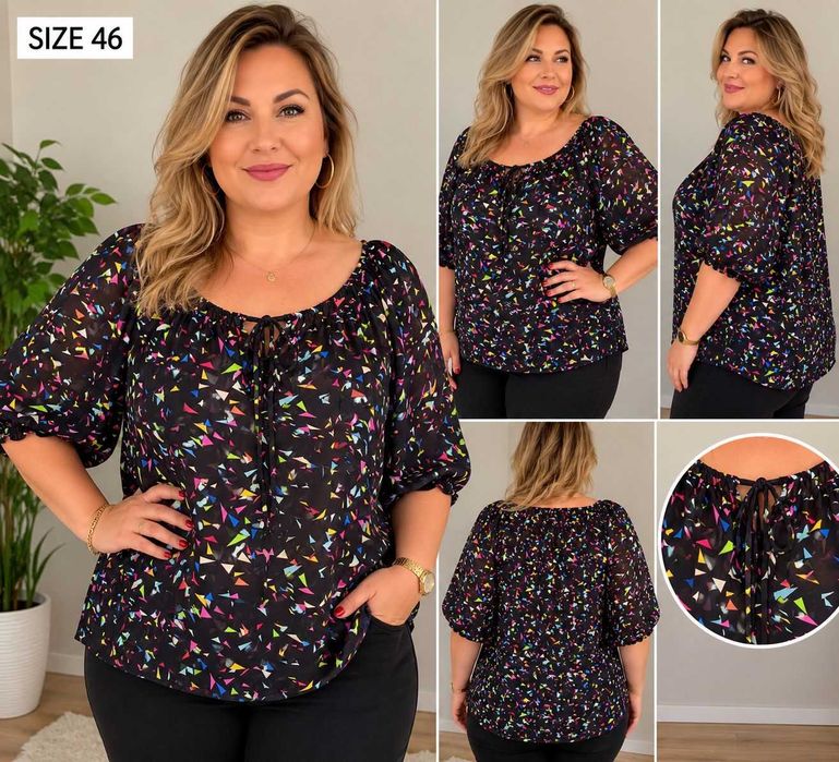 Bluzka damska Dunnes Size Plus – rozm. 46 / XXXL