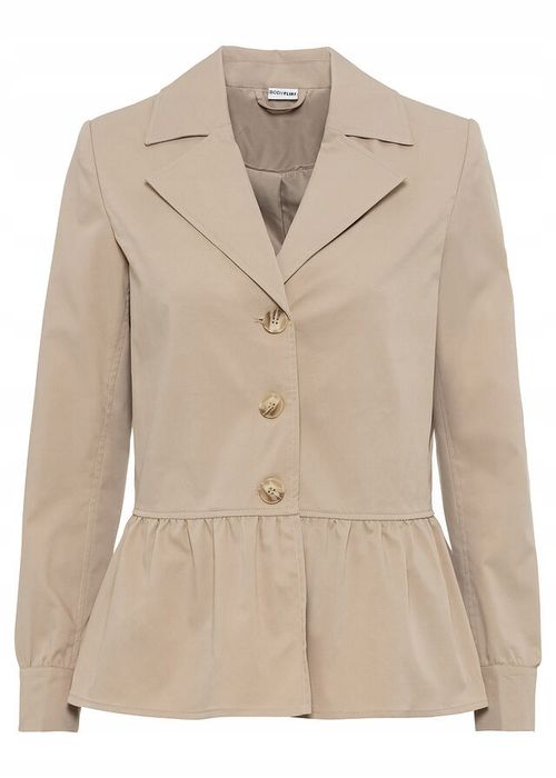 B.P.C kurtka krótka z baskinką płaszcz beżowa ^40