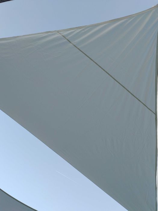 Toldo Vela de Sombra Impermeable Triangular 4x4x5.65m