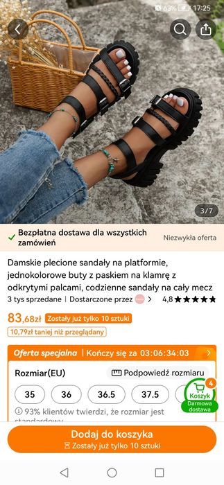Sandały damskie NOWE! roz. 36 (23cm)