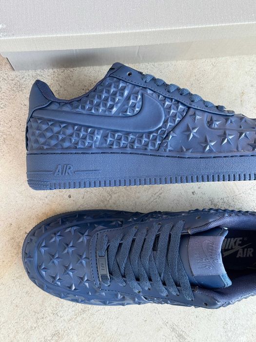 Кросівки Nike Air Force 1 Low Independence Day Blue | кеди Найк Аір Форс 1 Лов Індепенденс Дей синього кольору шкіряні