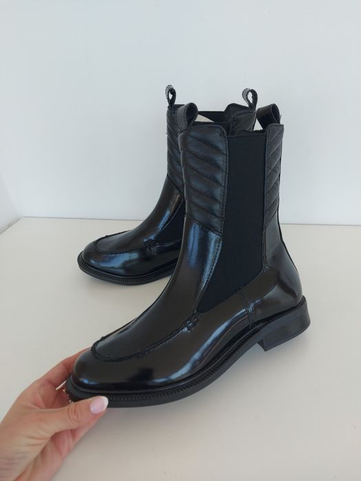 Buty botki skórzane Sergio Bardi w rozmiarze 38 Nowe