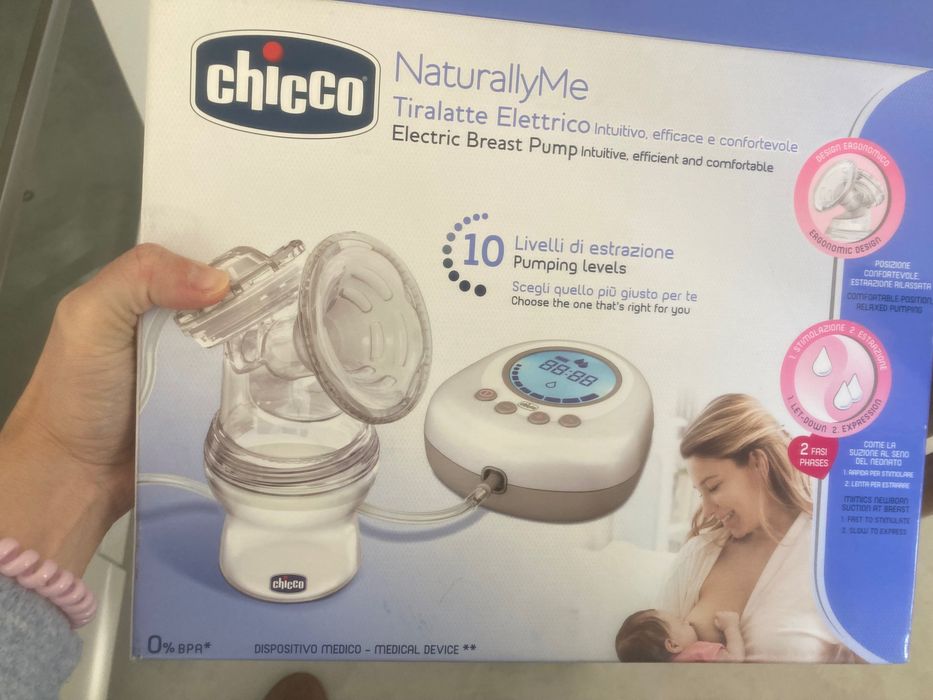 Chicco Bomba tira leite eléctrica portátil - Para usar em casa e em viagem