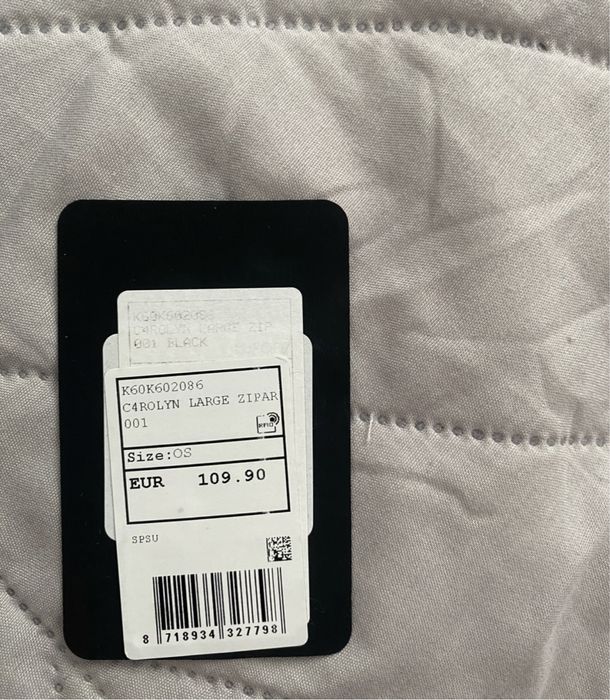 Portfel damski Calvin Klein Carolyn czarny duży