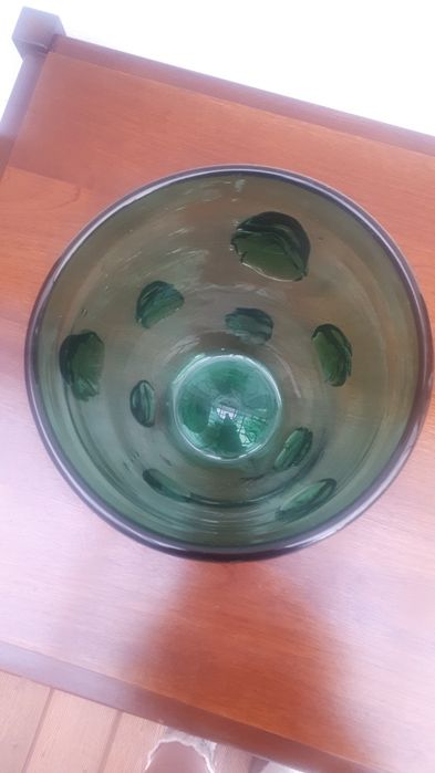 Duży wazon butelkowa zieleń