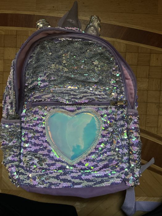 Рюкзак єдиноріг дитячий с пайєтками