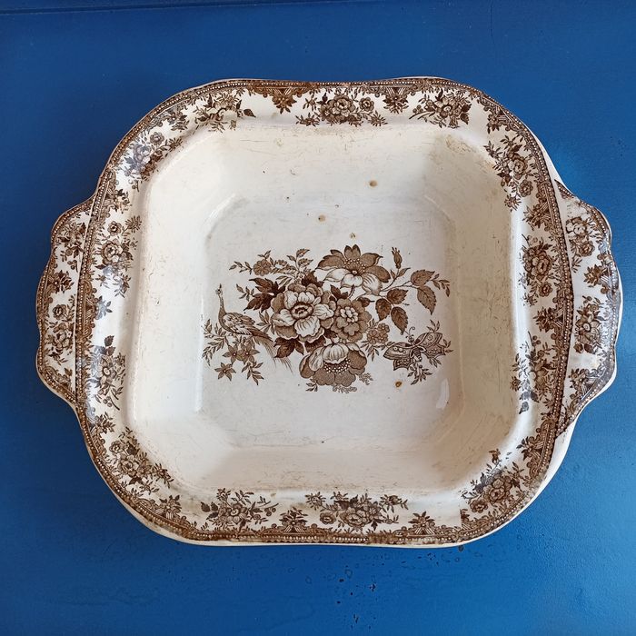 Prato coberto inglês Wedgwood motivo Asiatic Pheasant