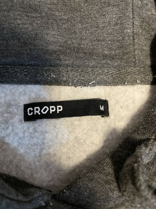 Szara bluza z kapturem Cropp