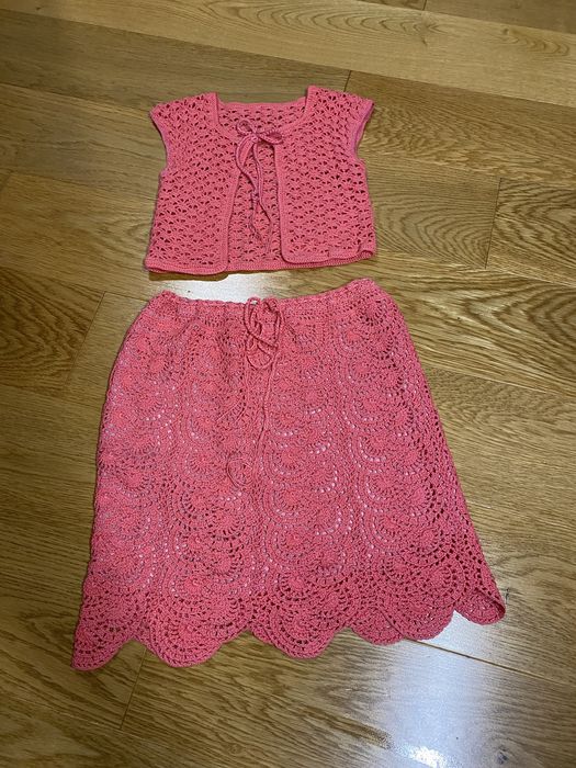 Dziecięca, szydełkowa spódniczka i bolerko - handmade
