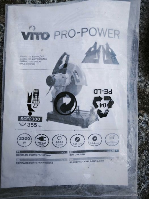 Serra de corte Vito Pro-Power 2300w