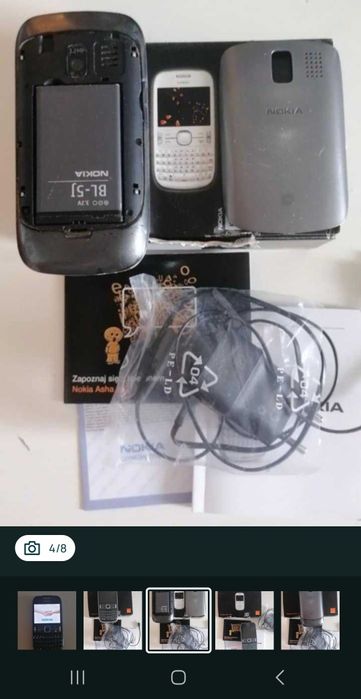 Nokia Asha 302 pełen komplet w pudełku.