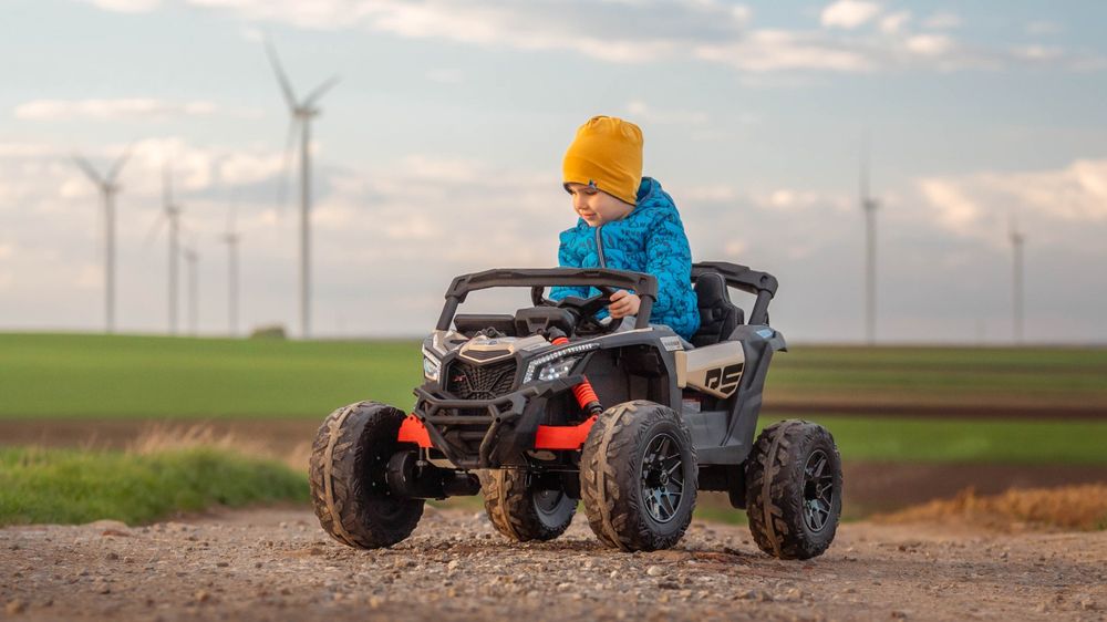 Auto Na Akumulator Buggy Can-am MAVERICK 4x200W 24V DK-CA003 Khaki - POWIĘKSZONY AKUMULATOR 24V10Ah