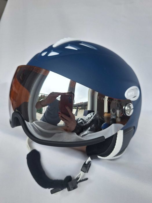Kask narciarski Uvex HLMT 300 Visor Blue Mat L 57-59cm