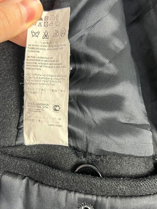 Płaszcz Dolce & Gabbana Wełniany Czarny