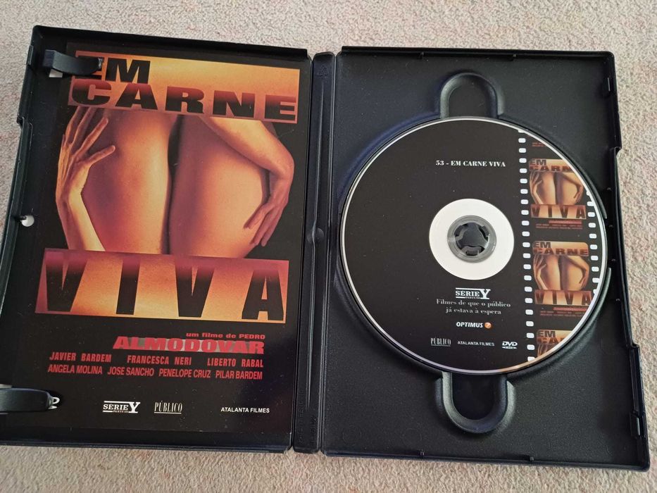 DVD- Em carne viva, de Pedro Almodóvar, c Javier Bardem, Penélope Cruz