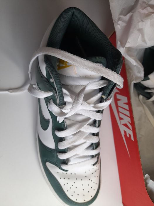 Oryginalne Nike dunk high zielone buty okazja