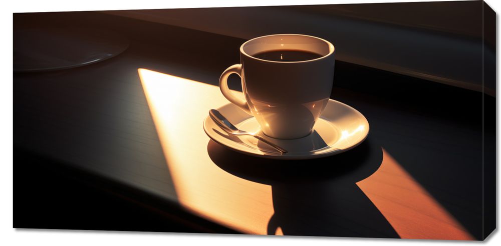 Obraz 100x50cm Kawa o Poranku