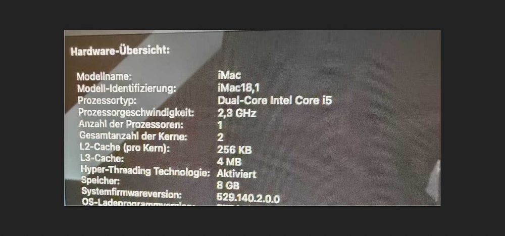 Apple iMac 2020 Dual-Core i5,2.30ghz  8GB 256GB (21,5")4k, jak nowy