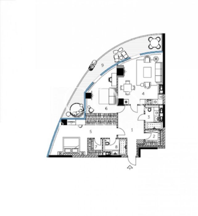 БЕЗ% Продаж 2-кімнатної квартири в преміальному Taryan Towers