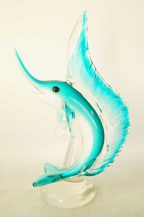 Figura szklana murano style RYBA rybka duża piękna