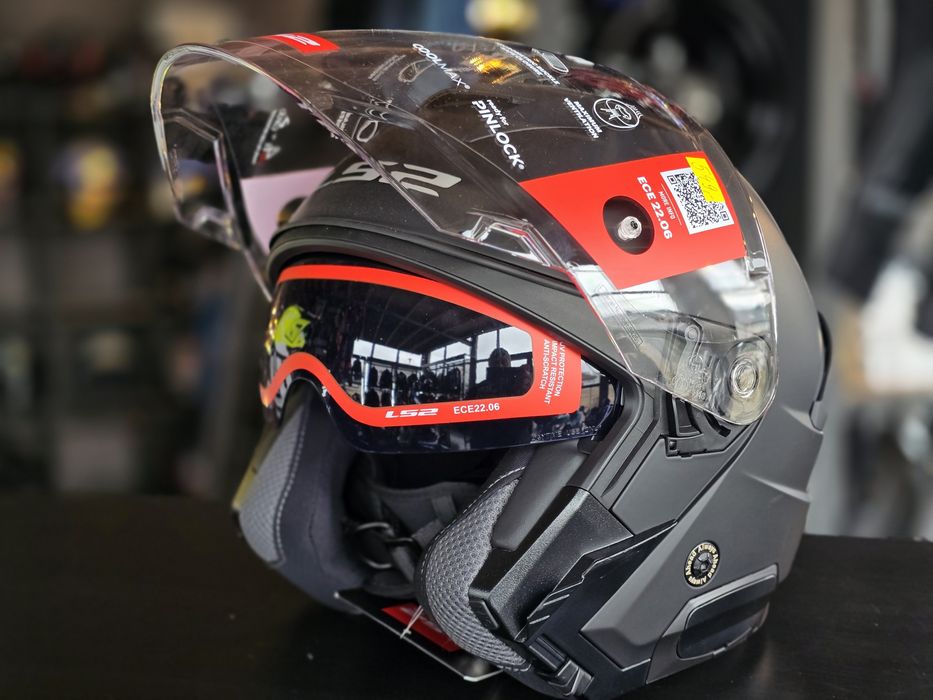 Kask otwarty ls2 verso II czarny mat rozm. L