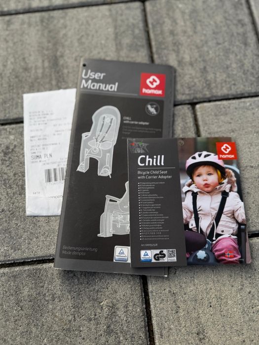Fotelik rowerowy dziecięcy Hamax Chill na bagażnik