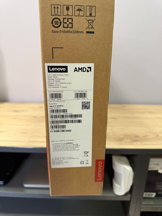 Lenovo Legion 5 Ryzen 7 260 /16 Ram/ 512/ 5060/ WQXGA OLED