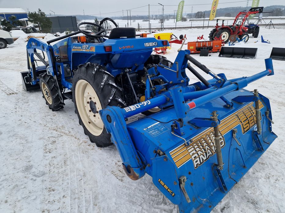 Mini traktor iseki TU197,wspomaganie,4x4,ładowacz,traktorek 4x4,japońs