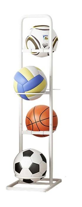 Stojak na piłki organizer na 4 piłki do koszykówki, siatkówki, nożnej