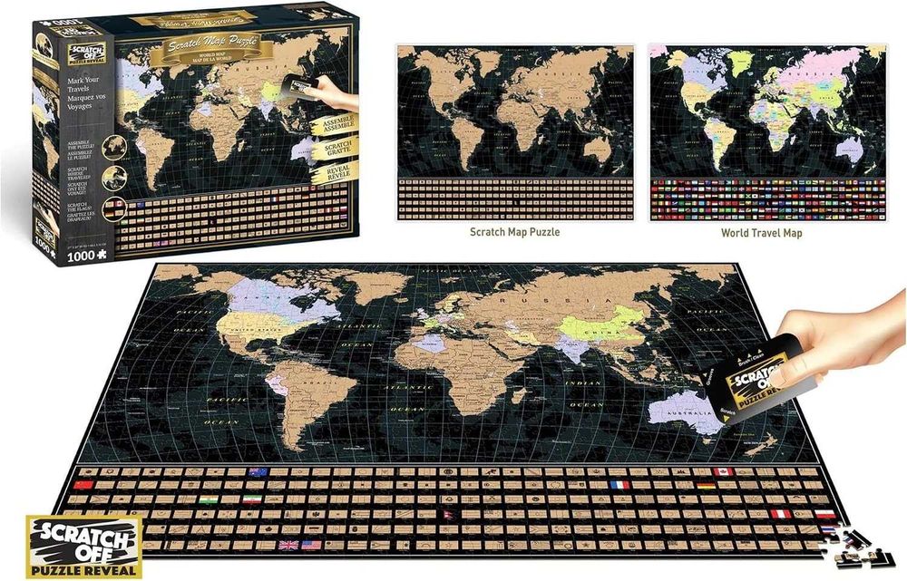 Скретч карта мира Scratch  Travel map