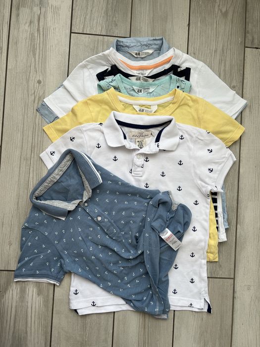 Футболка майка поло реглан H&M Carters 4-6 лет 6-8 лет 6-7 5лет