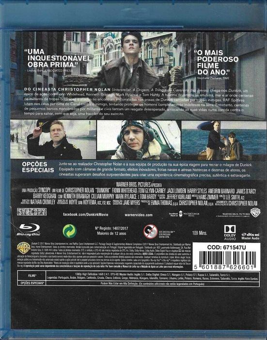 Dunkirk (edição 2 Blu-ray) (2017)