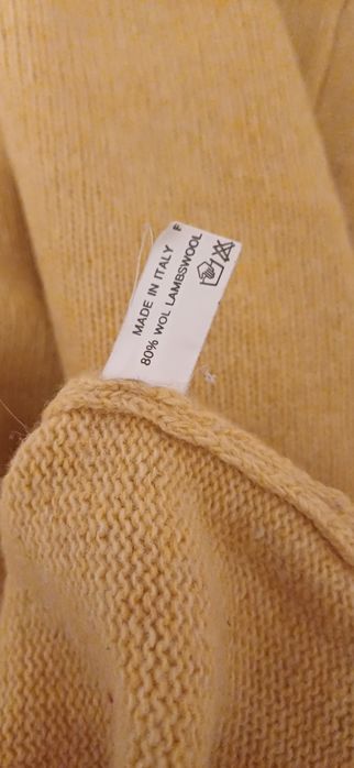 Swetr wełna 80%  R 48,50 blado kukurydziany kolor