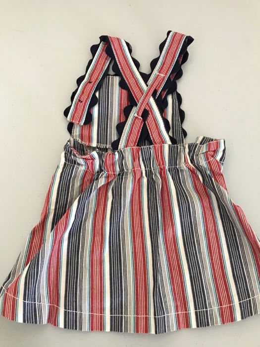 Vestidos Mãe Galinha - Ovo Estrelado - 6 meses
