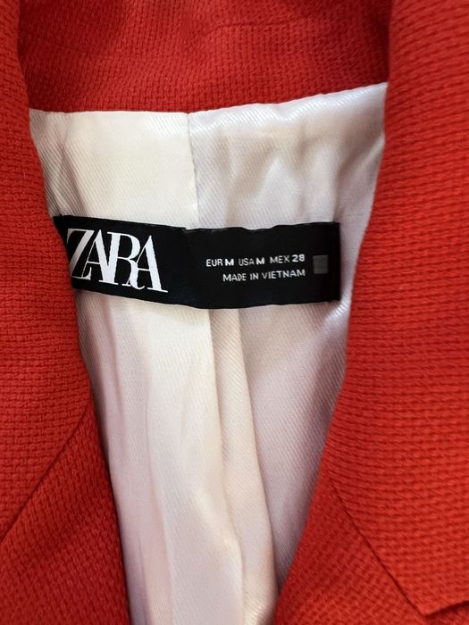 Помаранчевий жакет Zara M