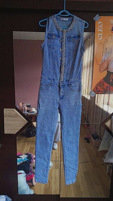 Kombinezon damski jeans śliczny...PILNA SPRZEDAŻ czytaj dalej