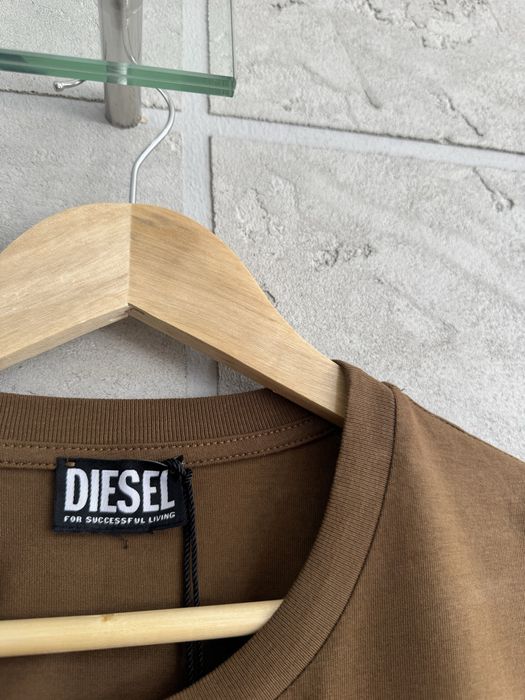 Diesel Oryginalna Bawełniana Bluzka Męska Logowana T-shirt M