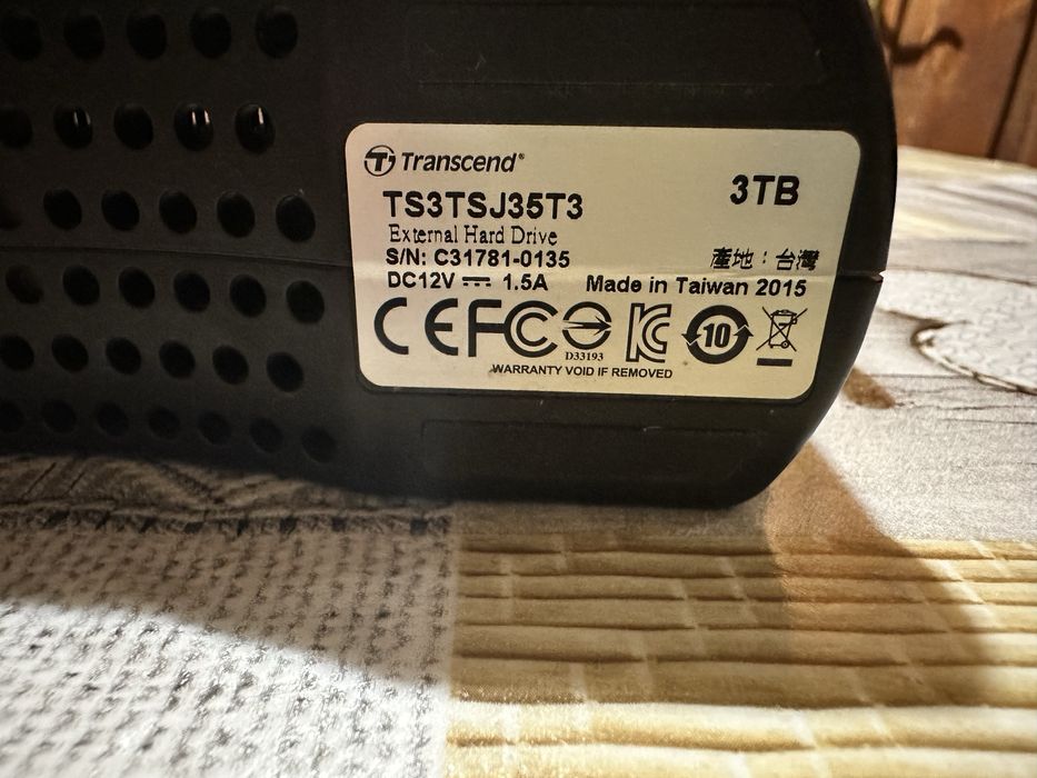 Жорсткий диск Transcend StoreJet TS3TSJ35T3 - 3TB