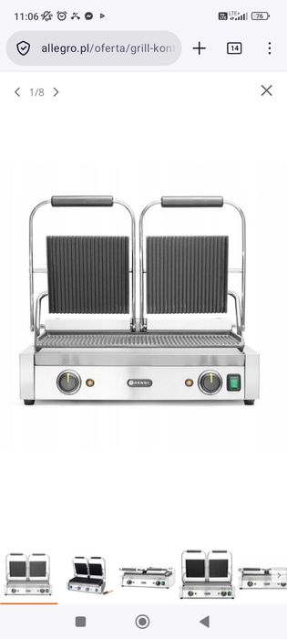 Grill kontaktowy Hendi  263709
