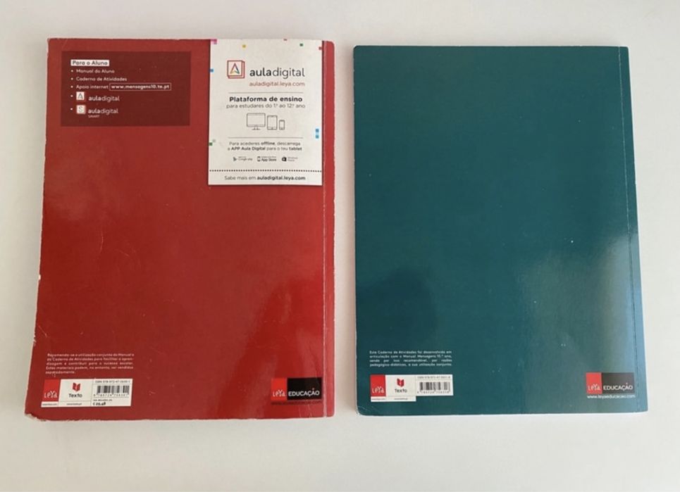 Manual e caderno de atividades Mensagens Português 10 ano
