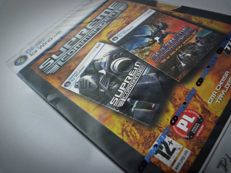 Supreme Commander + W Obliczu Wroga NOWA W FOLII Platynowa Kolekcja PL